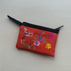 New Embroidered Floral Women's Pouch
